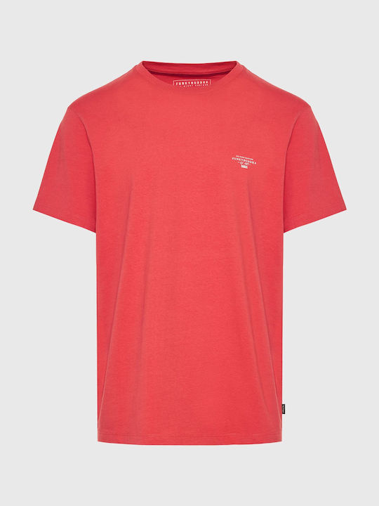 Funky Buddha Ανδρικό T-shirt Κοντομάνικο Cayenne Red