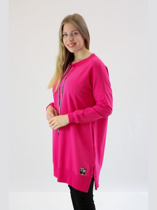 Brak Damen Bluse Langärmelig Fuchsia