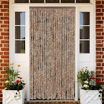 vidaXL Fabric Door Curtain Beige 100x220cm 377323
