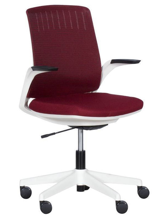 Desk Chair with Armrests Red