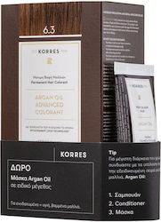Korres Argan Oil Advanced Colorant 6.3 Dark Golden Honey Blonde