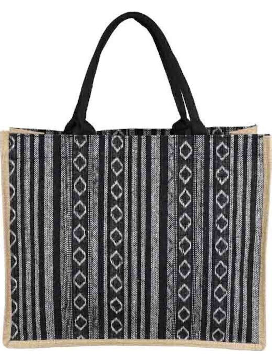Aquablue Geantă De Plajă Din Material Textil Neagră