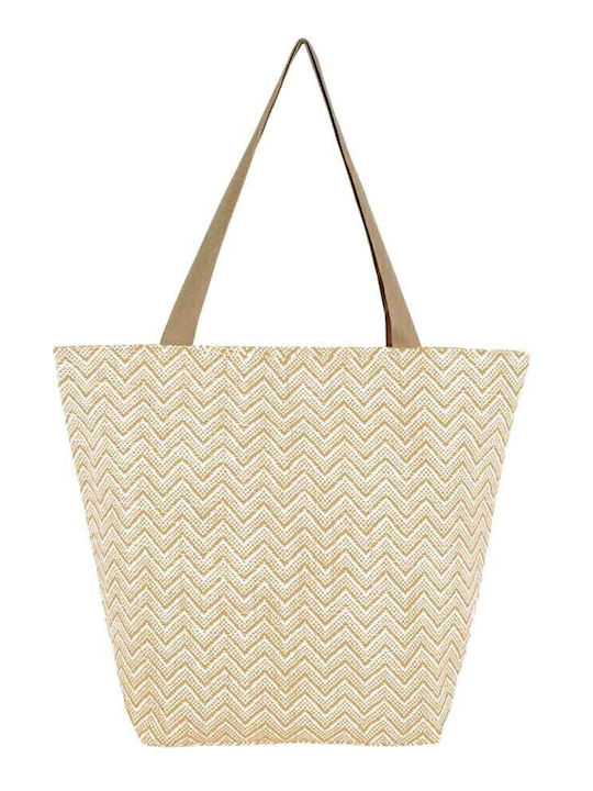 Aquablue Fabric Beach Bag Ecru
