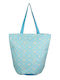 Aquablue Stoff Strandtasche Light Blue