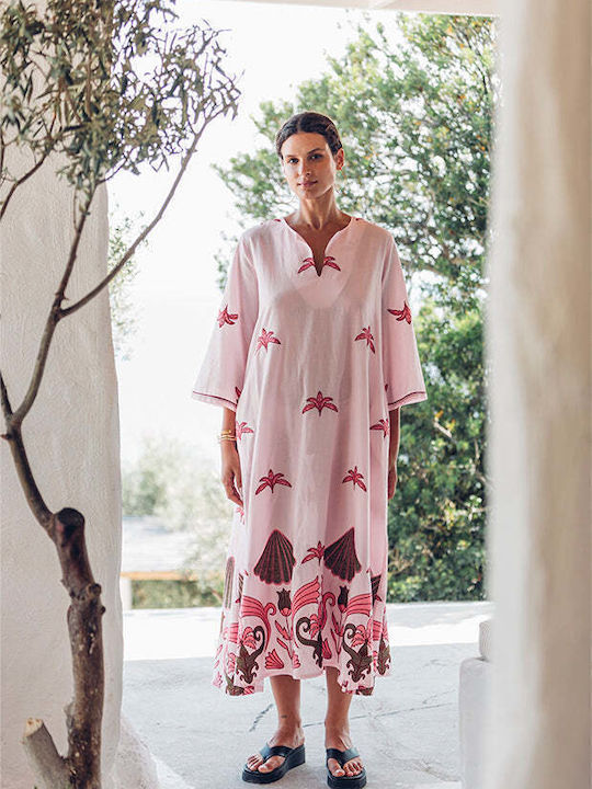 Nema Resort Wear Maxi Dress Pink