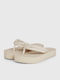 Women's Flat Sandals Flatforms in Ecru Color