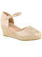 Amarpies Women's Platform Espadrilles Gold