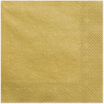 Party Napkins Gold 40x40cm. 20pcs