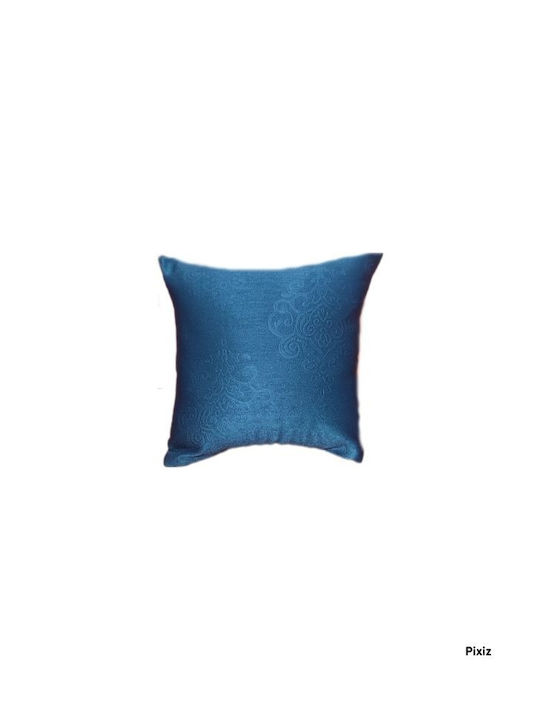 Decorative Pillow Case Shiny Blue 45x45cm.