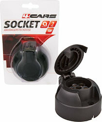 4cars Trailer Socket with 7 pin 12V