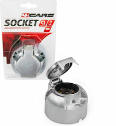 4cars Trailer Socket with 7 pin 12V