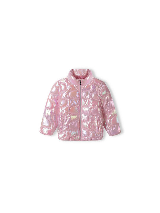 Minoti Kinderjacke Kurz mit Futter Pink