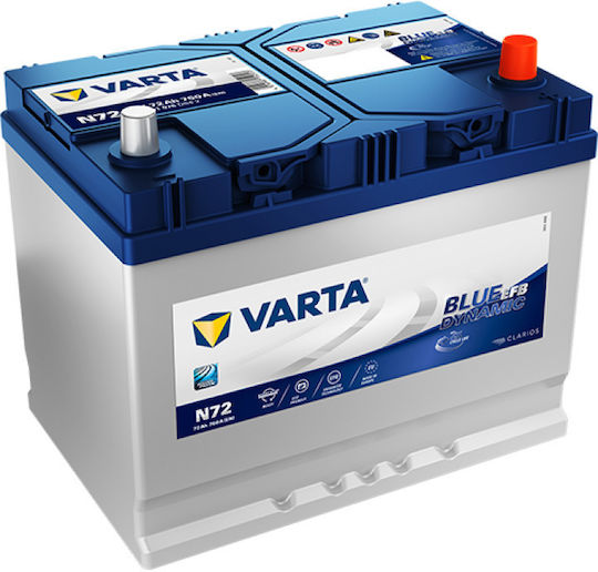 Акумулатор за кола Varta Efb Technology N72 Start Stop 12v 72ah 760a