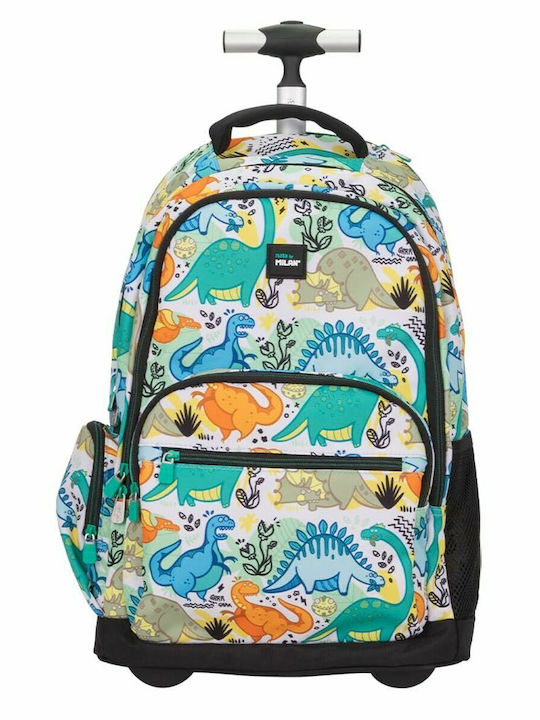 Ученическа чанта Milan Dinosaurs 25 L Green