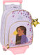 Ghiozdan Scoala Cu Roți Wish Lila 28 X 34 X 10 Cm