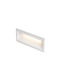 Rendl Light Studio Ragg Rechteckig Einbau Spot mit integriertem LED und Warmweißes Licht Weiß 25x9.8cm. 1Stück