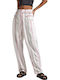 Damen Leinen Hose Weiß