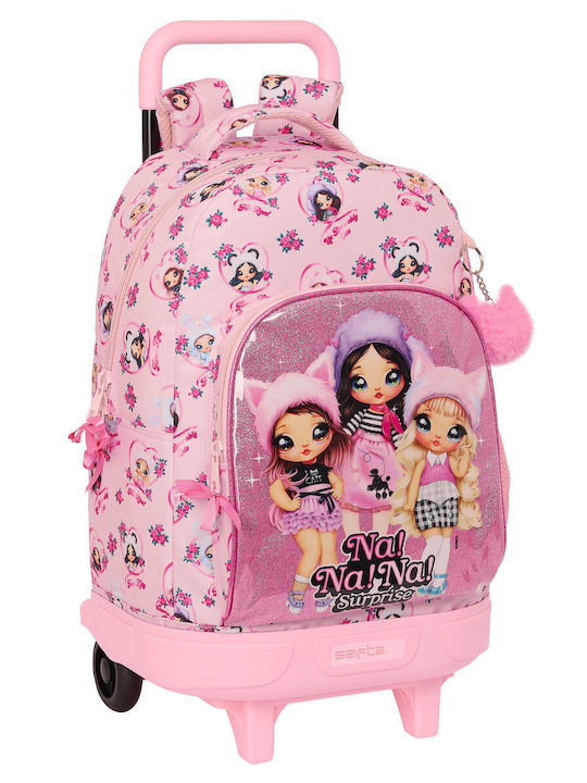 School Bag With Wheels Na!na!na!na! Surprise Fabulous Pink 33 X 45 X 22 Cm