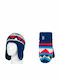 Kids Beanie Set with Gloves Knitted Blue