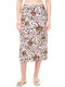 High-waisted Midi Skirt Multicolored