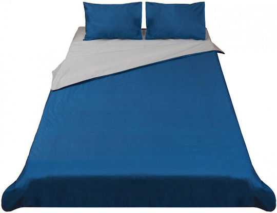 Heinner Σετ Σεντόνια Διπλά 200x220εκ. Blue (4τμχ)