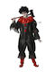 Halloween Kostüm für Erwachsene Schwarzer Clown (x1)