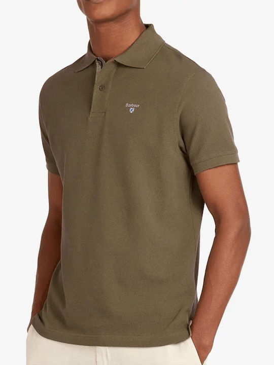 Barbour Ανδρική Μπλούζα Polo Πράσινη