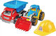 Technok Baufahrzeug Kit Bagger Muldenkipper + Helm Kleinkind Builder 1 in Grid Technok 3954 P3