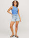 Jack & Jones Women's Blouse Sleeveless Blue