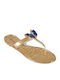 Frauen Flip Flops in Gold Farbe