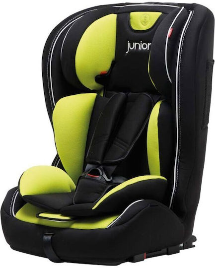 Petex Premium Plus Детско Столче за Кола с Isofix Black/Green