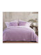 Nef-Nef Homeware Vendetta Κουβέρτα Πικέ Υπέρδιπλη 230x250εκ. Mauve