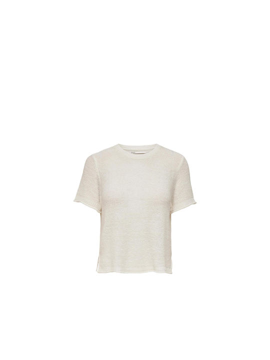 Only Damen T-Shirt Weiß