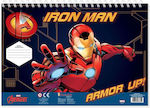 Diakakis Bloc de Desen Iron Man A4 21x29.7cm 1buc