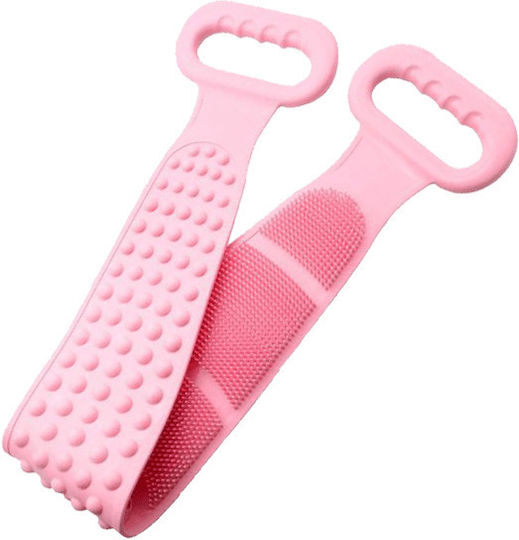 Peeling Silikon Badeschwamm für Rücken Reiben Rila Crafts - Rosa