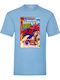 Γαλάζια Μπλούζα Tshirt Spiderman Comics Original Fruit Of The Loom 100% Βαμβάκι No20