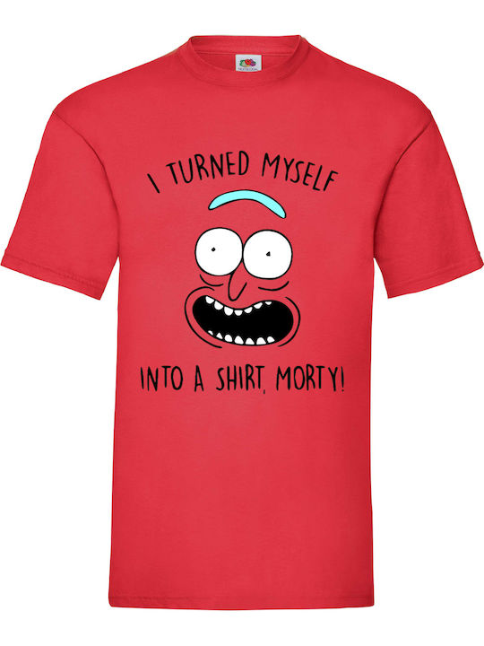 Tricou roșu Rick And Morty Original Fruit Of Th...