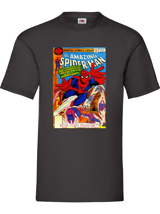 Μαύρη Μπλούζα Tshirt Spiderman Comics Original ...