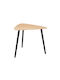 Oval Side Table Wooden Coffee L60xW48xH64cm.