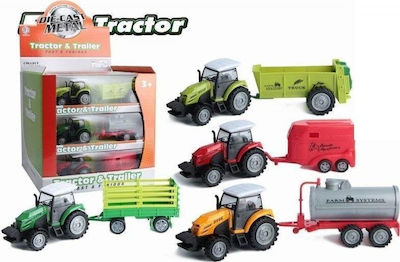 Metal Tractor With Trailer Mix