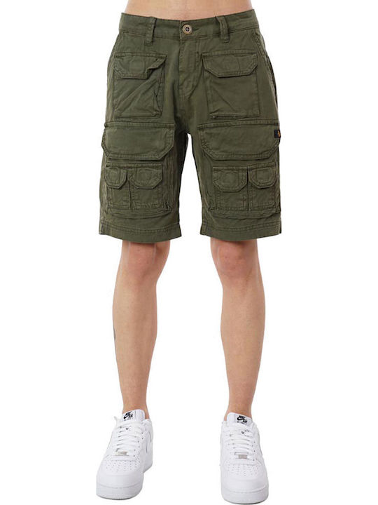 Alpha Industries Ανδρική Βερμούδα Πράσινη