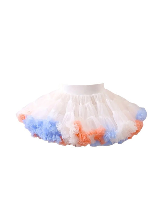 Kids Tutu Skirt - Multi White