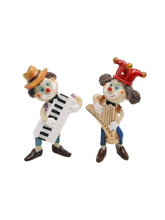 Set 2tlg. dekorativer Clown Polyester Royal Art 7x15cm Eur17861 (Material: Polyester) - Royal Art Collection - Eur17861
