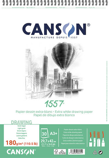 Bloc Canson 1557 Sp Dessin A3 180gr 30f