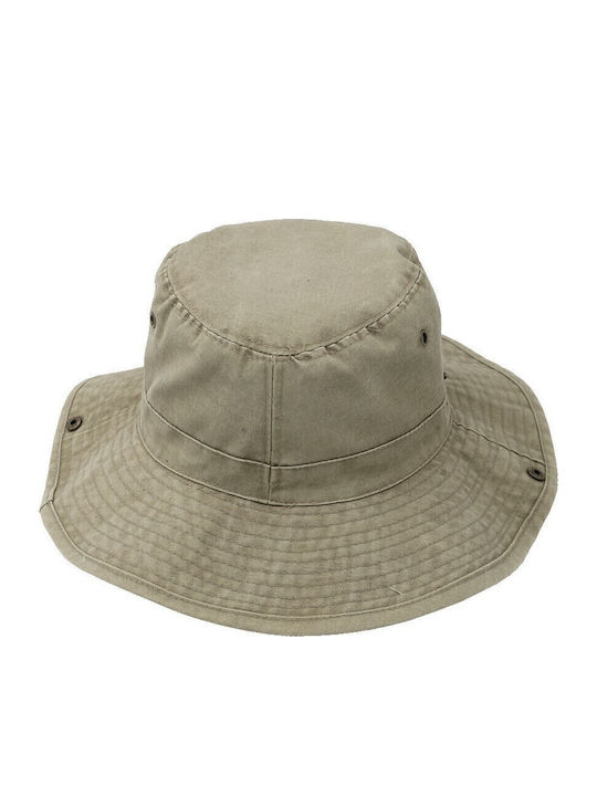 Aquablue Herren-Hut Bucket-Stil Beige