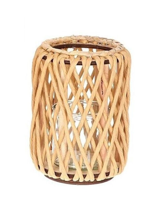 Tabletop Bamboo Lantern 15x15cm