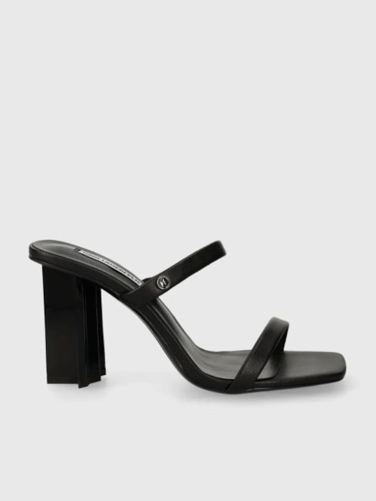 Karl Lagerfeld Γυναικείο Σανδάλι Tower Double Strap Kl33920 000 Black