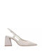 Schutz White Heels with Strap