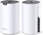 TP-LINK Deco S7 v1 WiFi-Mesh-Netzwerk Zugriffspunkt Wi‑Fi 5 Dualband (2,4 & 5 GHz) in Doppelter Bausatz