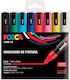 Uni-Ball PC-5M Acrylic Markers 5mm Colorful 8pcs